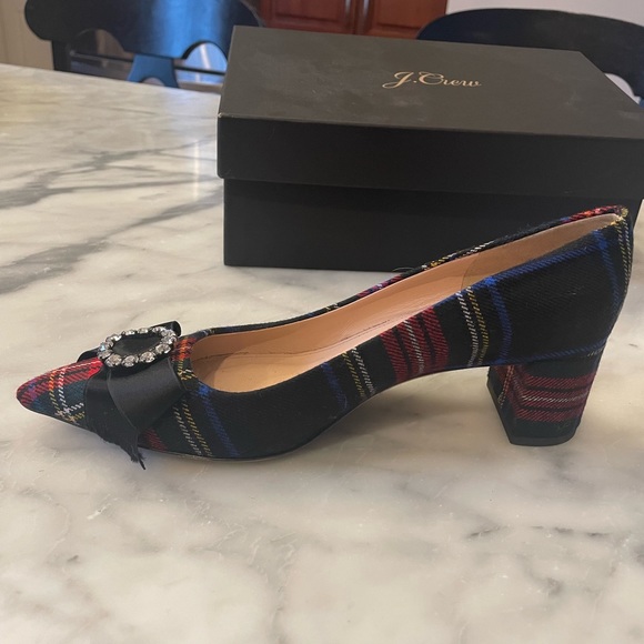 J.Crew Plaid Block Heel - Picture 2 of 5